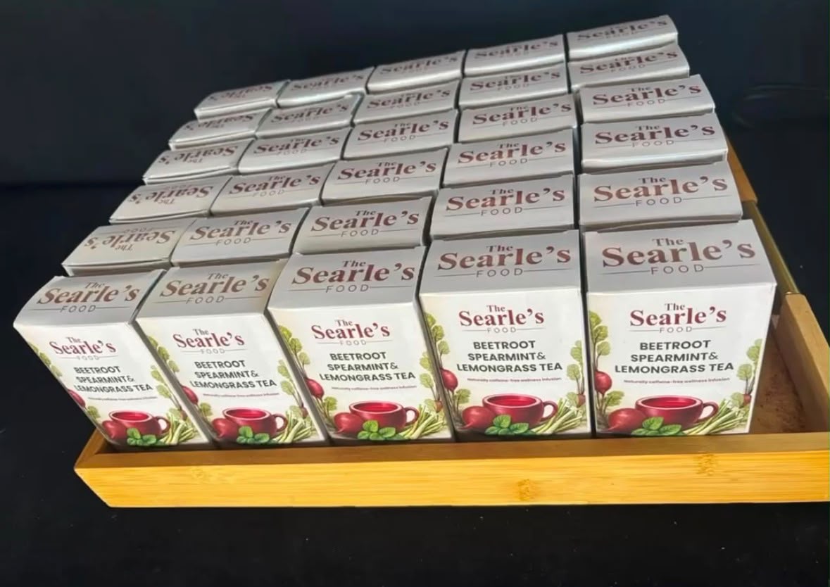 Beetroot Hibiscus & Mint Tea boxes